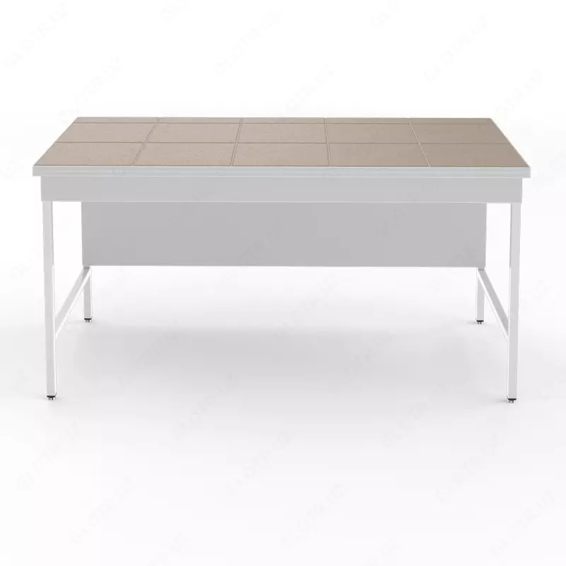 11 000 000 сум Высокий лабораторный стол с розетками и столешницей из керамогранитной плитки НВ-1500 ЛКв-Р