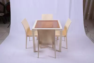 BALI Dacha Stol-Stul Komplekti (oynali va oynasiz)