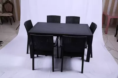 PREMIUM Dacha Stol-Stul Komplekti 6 kishilik (oynali va oynasiz)