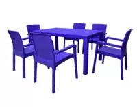 от {0} сум PREMIUM комплект столов и стульев для дачи на 6 персон (со стеклом и без)