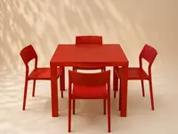 Qizil rangdagi “FORTE” stol va 4 ta “NOVA” stul to‘plami