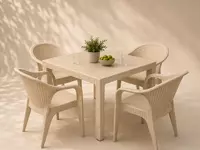 Kvadrat “FORTE” stoli va 4 ta “FORTE” stul to‘plami