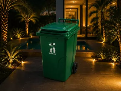   120 litrli g‘ildirakli universal chiqindi qutisi