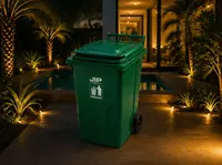   120 litrli g‘ildirakli universal chiqindi qutisi
