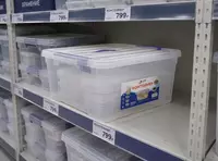  Контейнер прозрачный  прямоугольный с крышкой 100 л Только в розницу