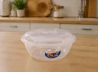 14 litrli qopqoqli shaffof dumaloq konteyner