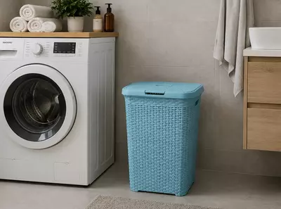 Корзина для белья плетённая «ECO STYLE» 65 л