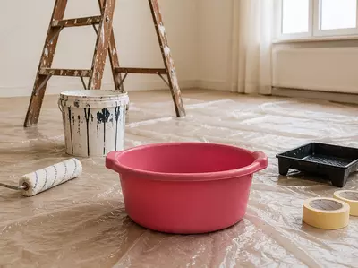 Таз 35 л круглый с ручками