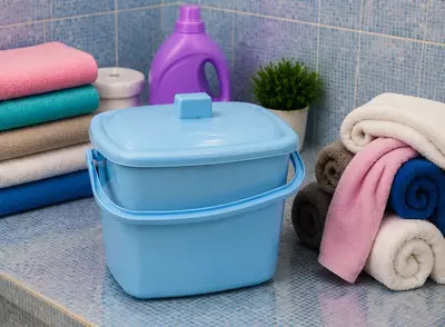   20 litrli qopqoqli kvadrat chelak