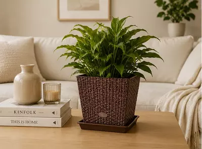 “To‘qilgan” kvadrat gul tuvagi 30 litr
