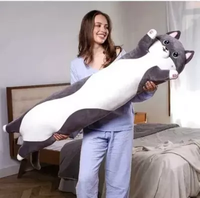 Мягкая Игрушка Подушка Кот Батон для Всех Девушок - ПОДАРКА