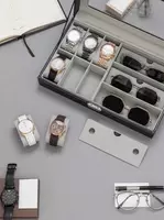 Шкатулка Органайзер для Часов и Очков с 9 отделениями - ПОДАРКА - от {0} сум