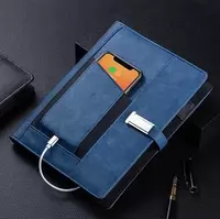 PREIUM ПОДАРКА Ежедневник с флешкой и Беспроводной зарядкой 8000mAh