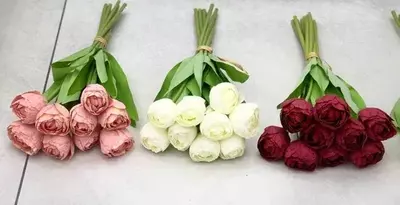 Цветы Искусственные 36см 18шт для Декора и Интерьера - Лучшая Цена