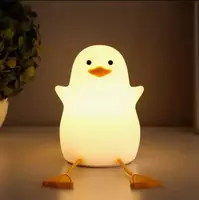 Yoritgich tungi chiroq "Duck" LED silikondan tayyorlangan-qulaylik uchun yoqimli narsalar