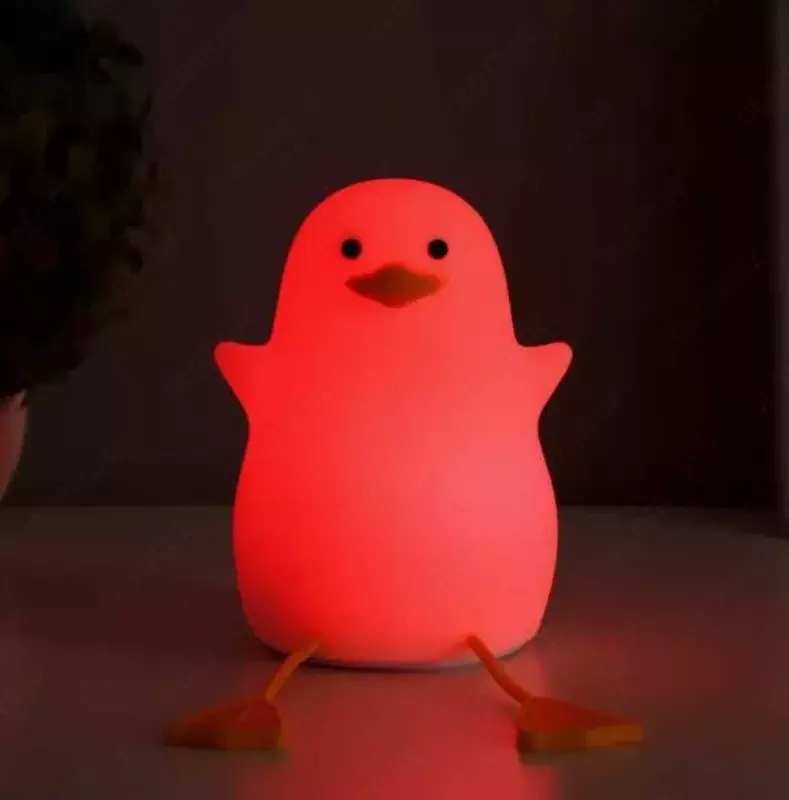 Yoritgich tungi chiroq "Duck" LED silikondan tayyorlangan-qulaylik uchun yoqimli narsalar - {0} so'mdan