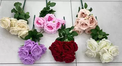 Букет из Искусственных Роз 14шт 45см - Память на долгие Года Букет из Искусственных Роз 14шт 45см - Память на долгие Года