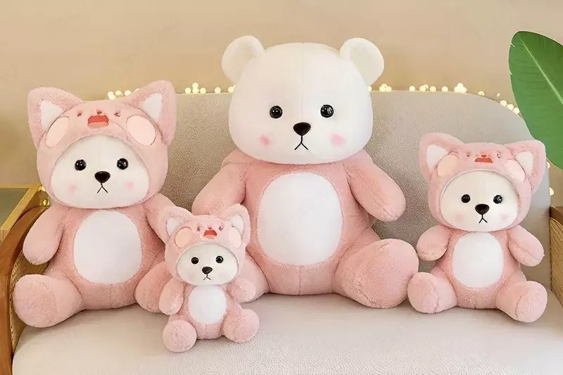 Мягкая игрушка Панда в капюшоне 45см PodarkaGiftmania