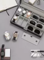 Шкатулка Органайзер для Часов и Очков с 9 отделениями - ПОДАРКА - от {0} сум