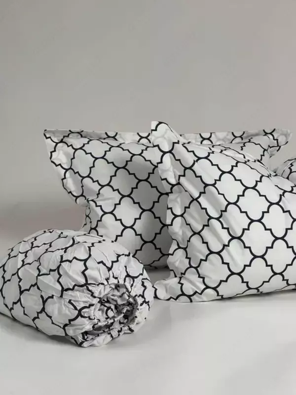 Простыня на резинке с 2 наволочками PR-001-Качественный Выбор для Сна