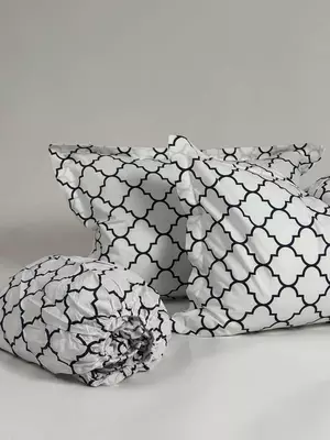 Простыня на резинке с 2 наволочками PR-001-Качественный Выбор для Сна