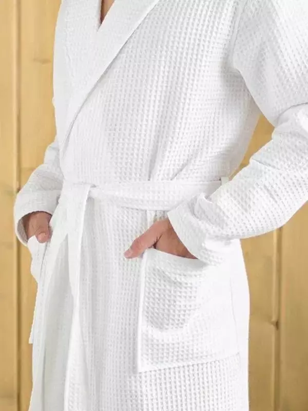 Халат Банный Вафельный- Дышащий и Мягкий