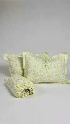 Простыня на резинке с 2 наволочками Качественный Выбор для Сна Nafisum