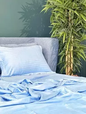 Постельное белье Blue - Гармония Цвета и Комфорта (Полный комплект)