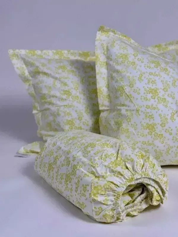 Простыня на резинке с 2 наволочками PR-003 - Идеальный выбор для Дома - от {0} сум