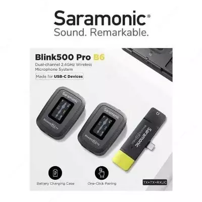Микрофон Saramonic Blink500 Pro B6 — с индикатором звука