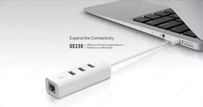 USB 3.0 HUB + Ethernet адаптер UE330C — 2 в 1 - 290 000 сум / шт