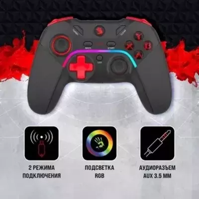 Геймпад (Джостик) Bloody GPW70 — Беспроводная точность 2.4 ГГц с RGB! Геймпад (Джостик) Bloody GPW70 — Беспроводная точность 2.4 ГГц с RGB!