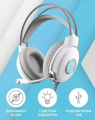 A4Tech FH300U quloqchinlari — oq rangda