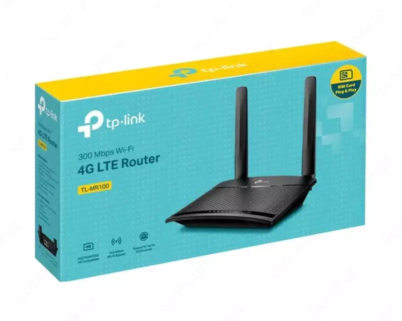  550 000 сум / шт TP-Link MR100 4G LTE Вайфай Роутер — Слот SIM
