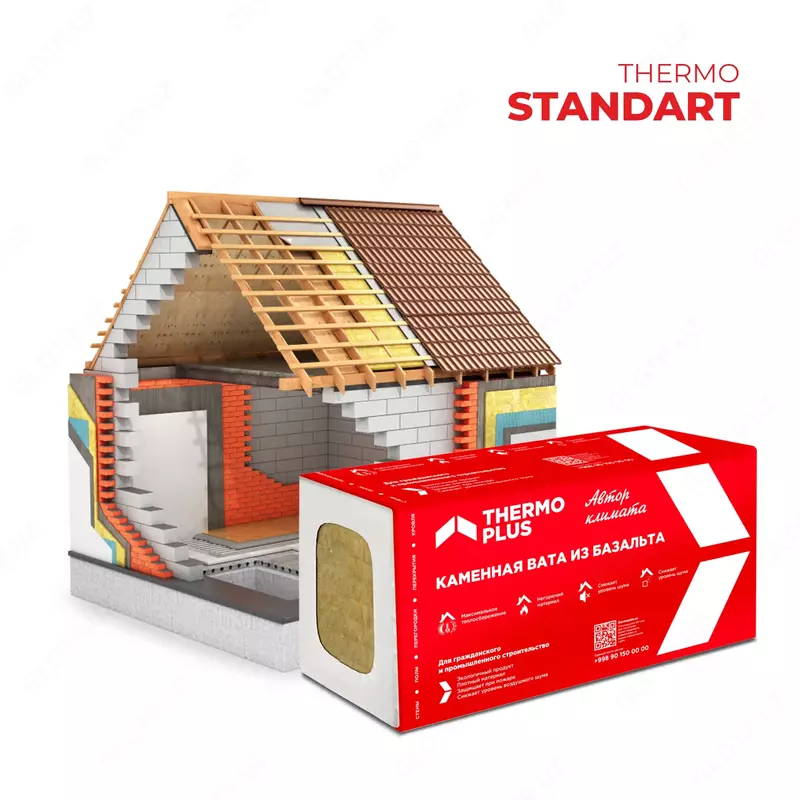 от {0} сум базальтовая вата Thermo plus