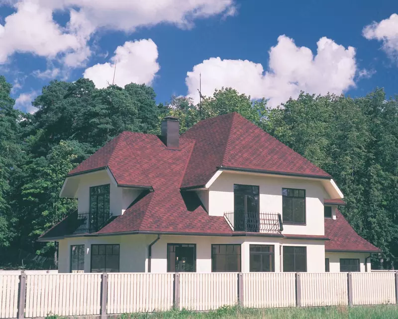 Черепица для крыш RUFLEX - коллекция RUNA красный крыжовник - Cherepitsalar