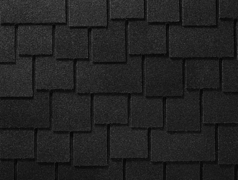 Черепица для крыш RUFLEX - коллекция DRANKA чёрный (Deep Black)