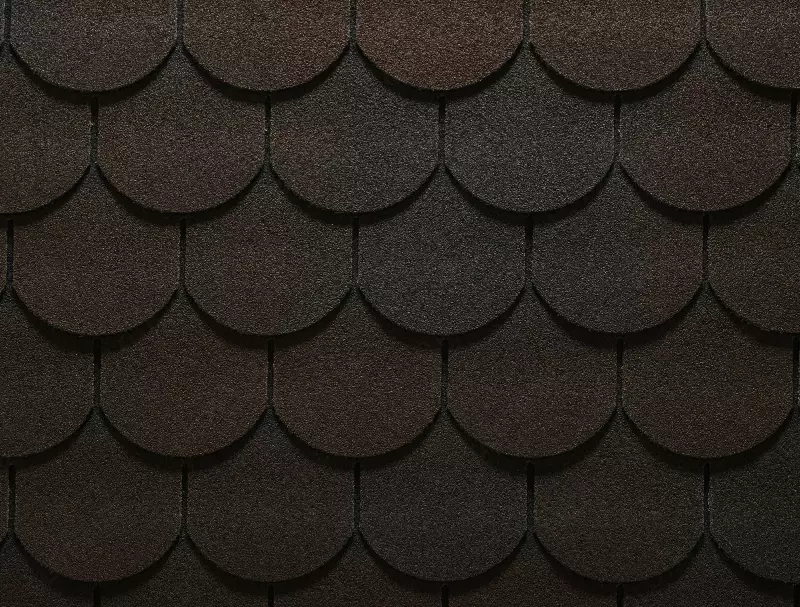 Черепица для крыш RUFLEX - коллекция ORNAMI тёмный шоколад