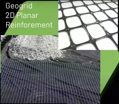 Polipropilen geotarmoq SD 40 (40x40) "GEOFLAX" (geogrid PP) VOSTOK-GEOSINTETIX