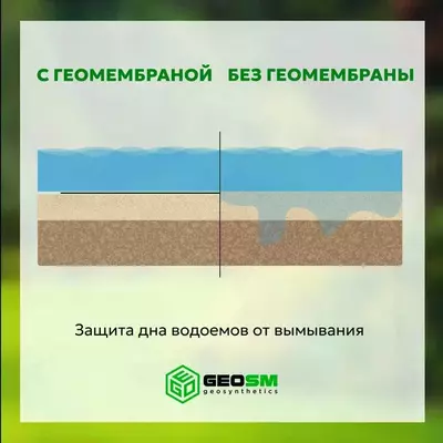 Геомембрана ПНД 1мм "GEOFLAX" (geomembrane HDPE 1mm) VOSTOK-GEOSINTETIX