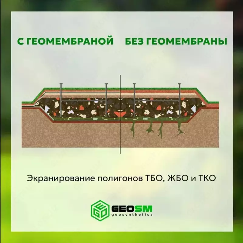 Геомембрана ПНД 1мм "GEOFLAX" (geomembrane HDPE 1mm) - VOSTOK-GEOSINTETIX
