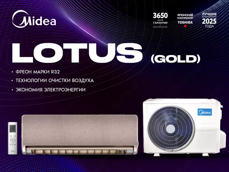 Кондиционер Midea Lotus 9-18 BTU