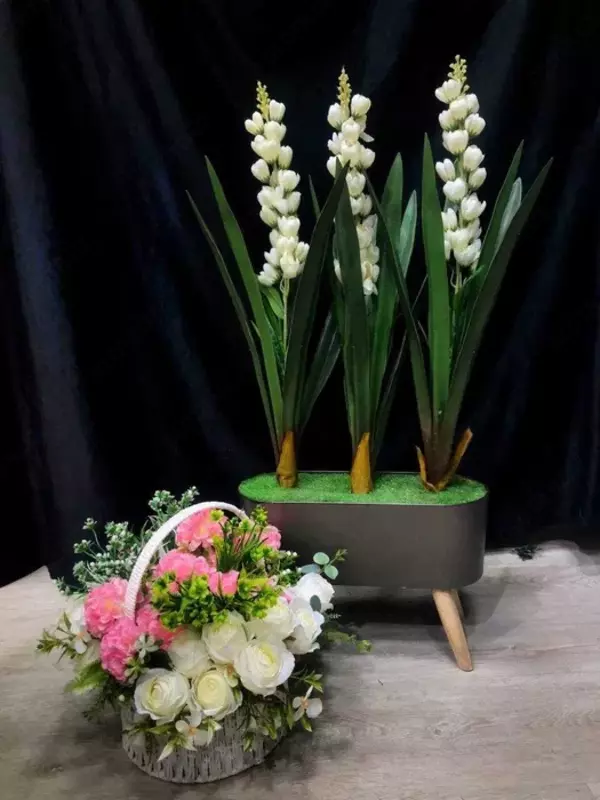 Искусственные цветы 95 см для солнечных комнат и декоративных офисов - от {0} сум