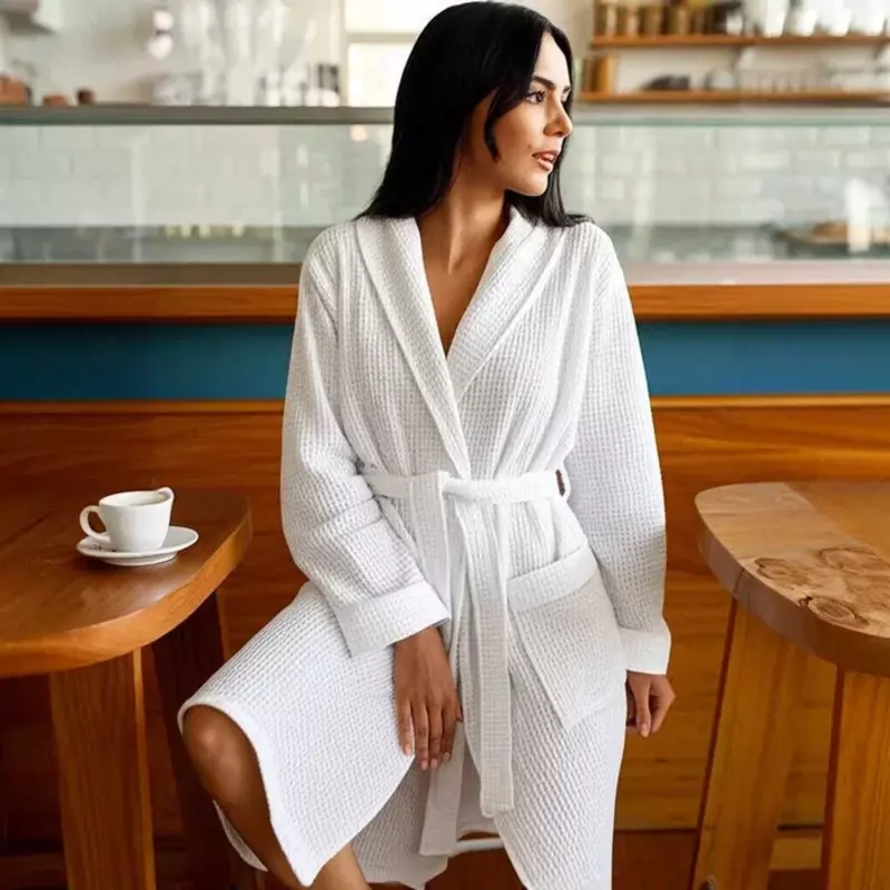 от {0} сум Вафельный Банный Халат — Комфорт и Стиль