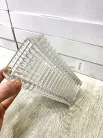 Ваза стеклянная с рельефным дизайном – Элегантность для вашего декоре! - от {0} сум