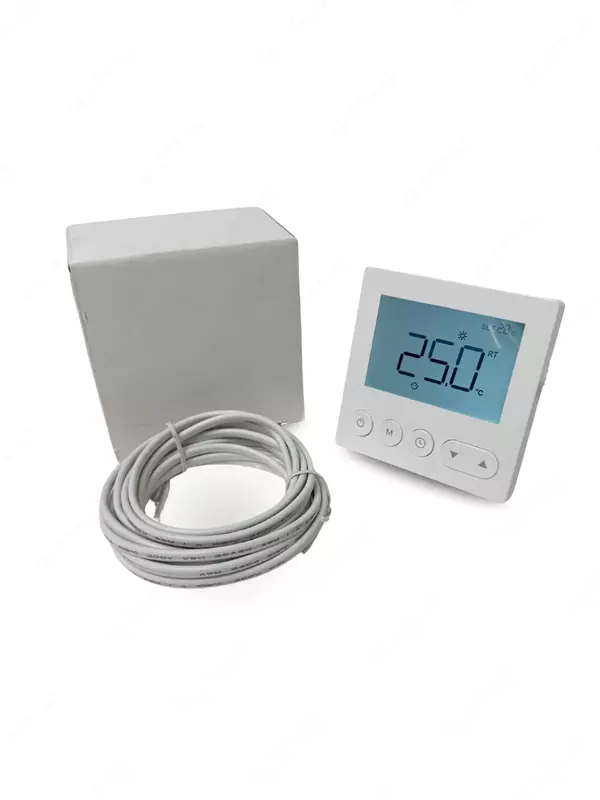 Xona sensori, termostat. Wi-Fi (suvli va elektr isitiladigan pol uchun)