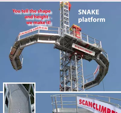 Фасадная платформа SCANCLIMBER SNAKE