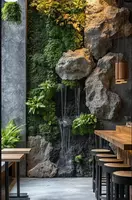 Водопад искусственные камнями