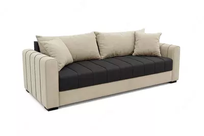 Дизайнерский мягкий диван (прямой) "NEO" 2 подушки (Черный/белый) - 2 800 000 сум / компл