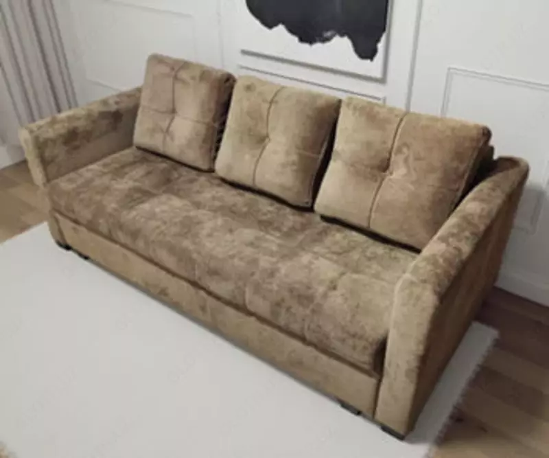 Dizayner yumshoq divan (to'g'ri) "Hazel" 3 ta yostiq